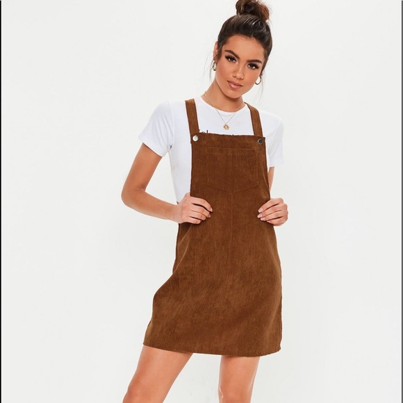 missguided pinafore dress